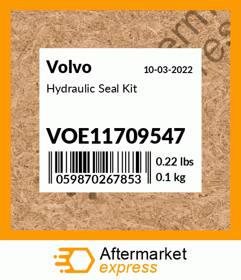 Spare part VOE11709547 + Hydraulic Seal Kit