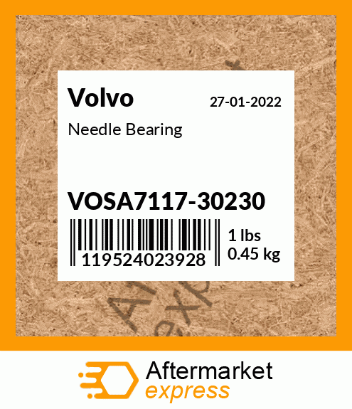 Spare part VOSA711730230 + Needle Bearing