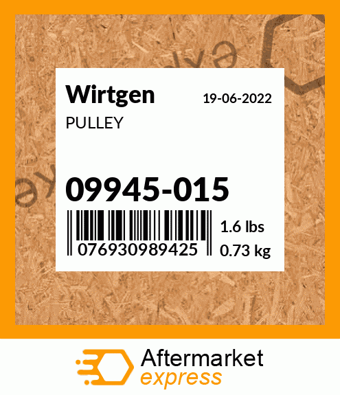 Spare part 09945-015 + PULLEY