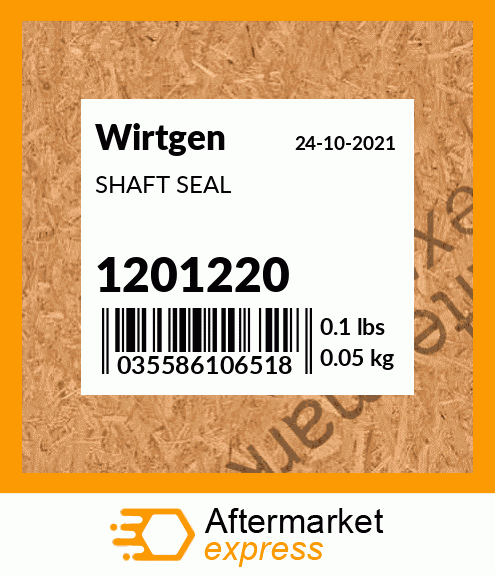 Spare part 1201220 + SHAFT SEAL