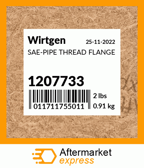 Spare part 1207733 + SAE-PIPE THREAD FLANGE