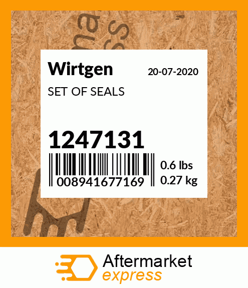 Spare part 1247131 + SET OF SEALS