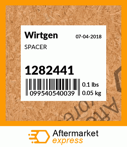 Spare part 1282441 + SPACER