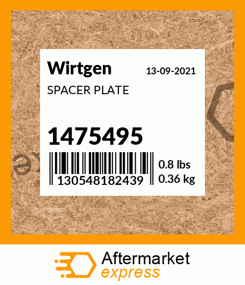 Spare part 1475495 + SPACER PLATE