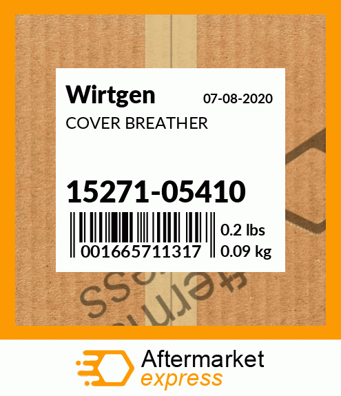 Spare part 15271-05410 + COVER BREATHER