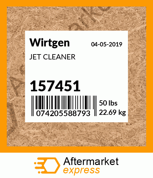 Spare part 157451 + JET CLEANER