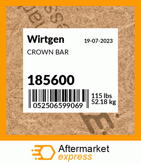 Spare part 185600 + CROWN BAR