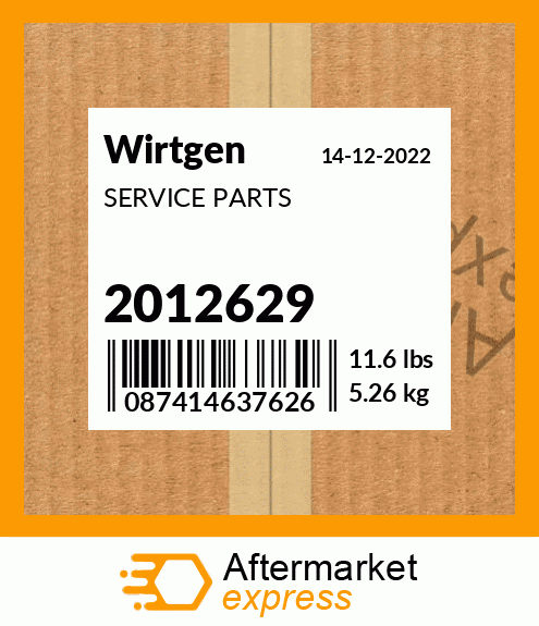 Spare part 2012629 + SERVICE PARTS