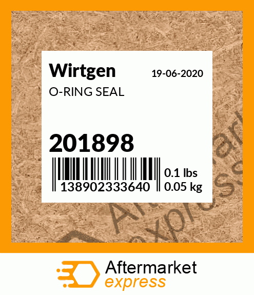 Spare part 201898 + O-RING SEAL