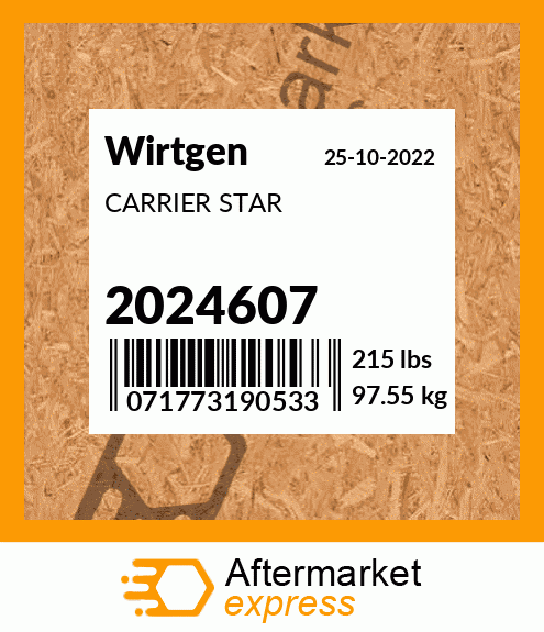 Spare part 2024607 + CARRIER STAR