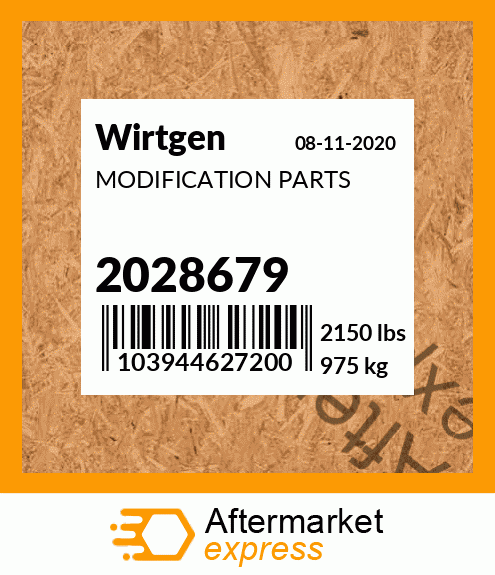 Spare part 2028679 + MODIFICATION PARTS