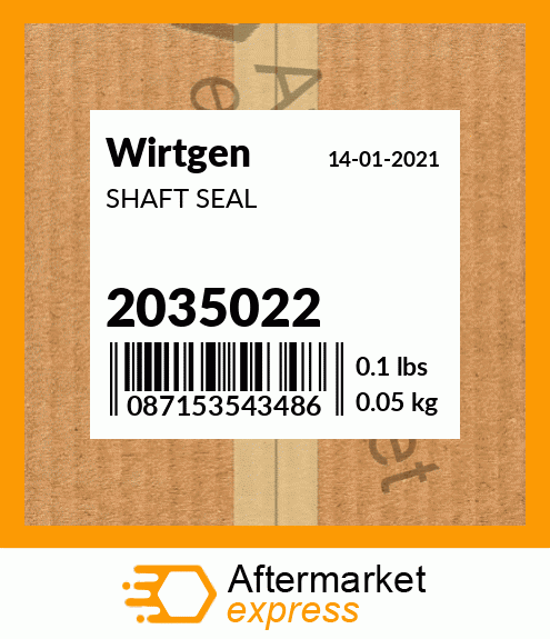 Spare part 2035022 + SHAFT SEAL