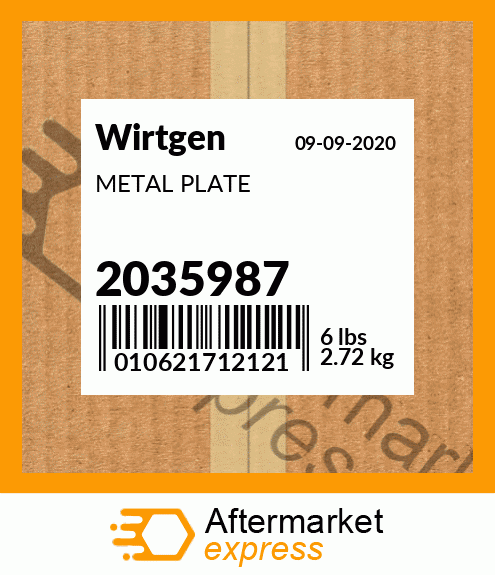 Spare part 2035987 + METAL PLATE