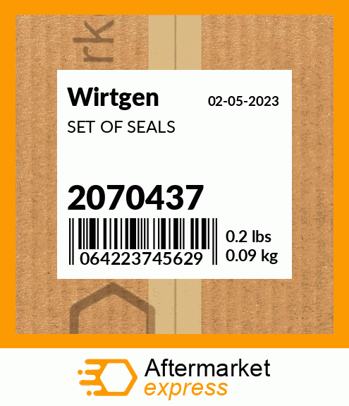 Spare part 2070437 + SET OF SEALS