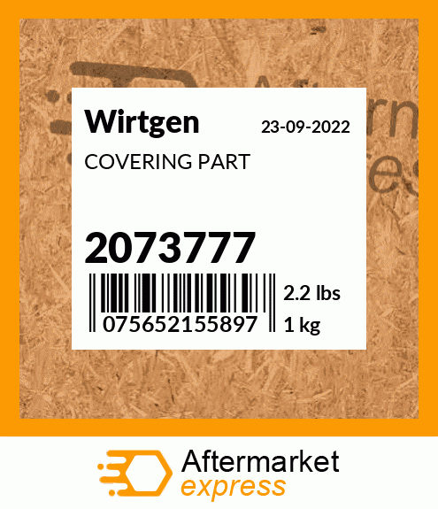 Spare part 2073777 + COVERING PART