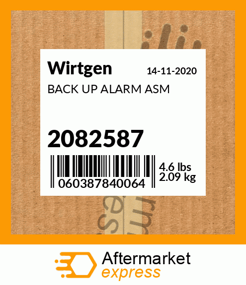 Spare part 2082587 + BACK UP ALARM ASM