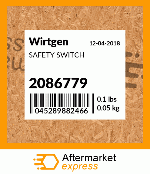 Spare part 2086779 + SAFETY SWITCH