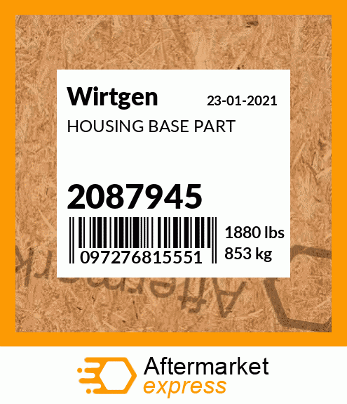 Spare part 2087945 + HOUSING BASE PART