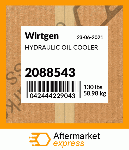 Spare part 2088543 + HYDRAULIC OIL COOLER