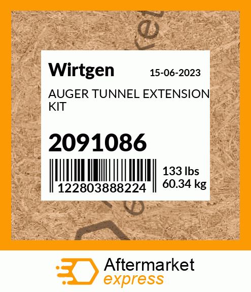 Spare part 2091086 + AUGER TUNNEL EXTENSION KIT