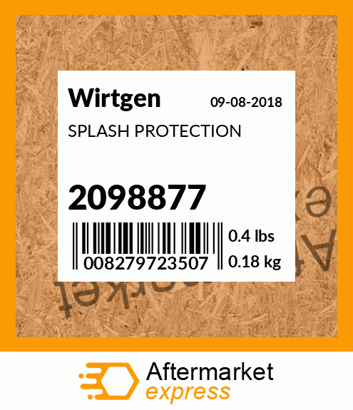 Spare part 2098877 + SPLASH PROTECTION