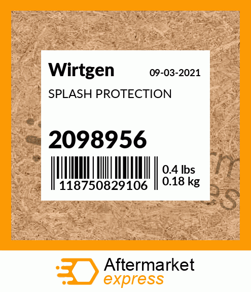 Spare part 2098956 + SPLASH PROTECTION