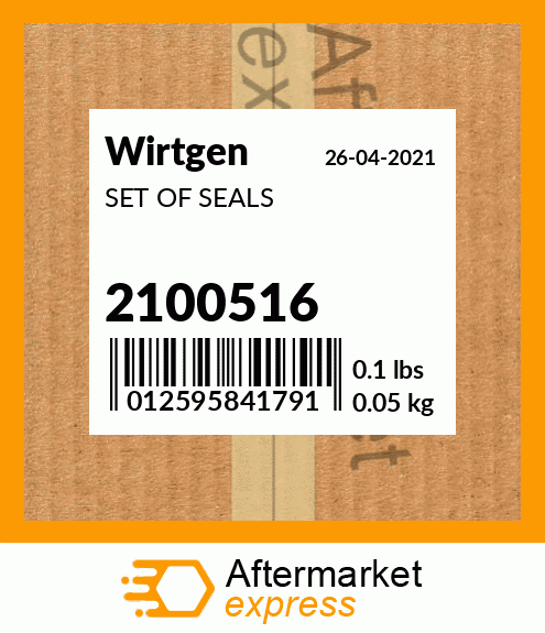 Spare part 2100516 + SET OF SEALS