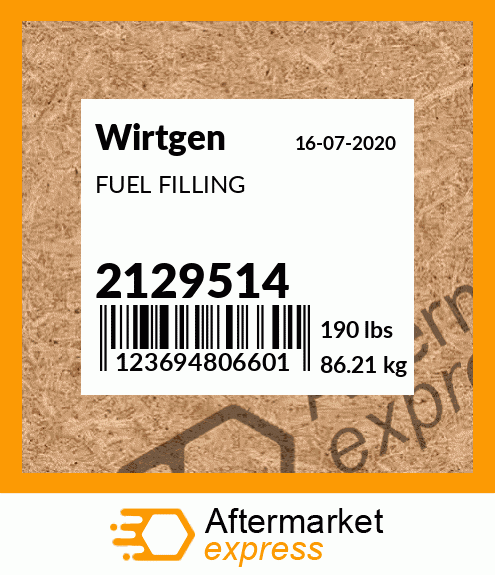 Spare part 2129514 + FUEL FILLING