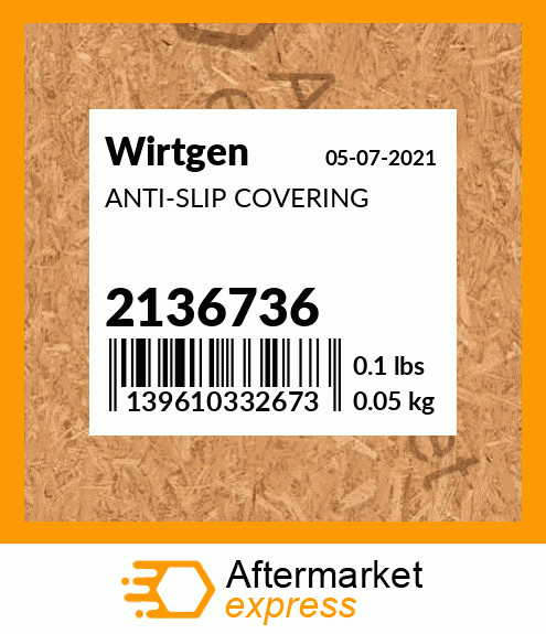 Spare part 2136736 + ANTI-SLIP COVERING