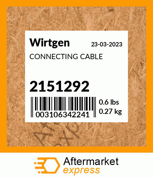 Spare part 2151292 + CONNECTING CABLE