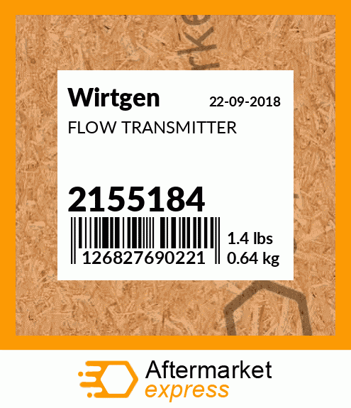 Spare part 2155184 + FLOW TRANSMITTER