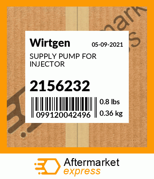 Spare part 2156232 + SUPPLY PUMP FOR INJECTOR