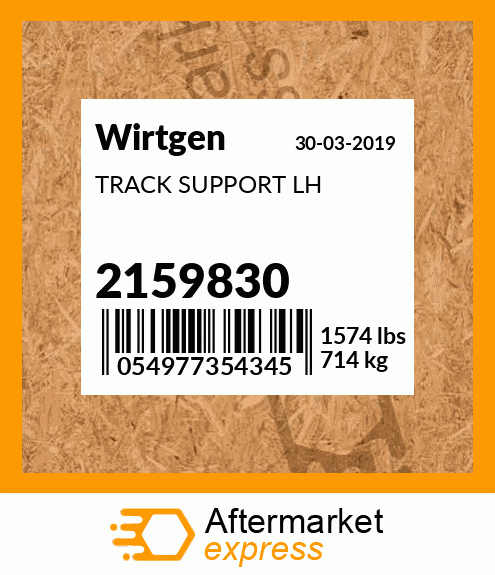 Spare part 2159830 + TRACK SUPPORT LH