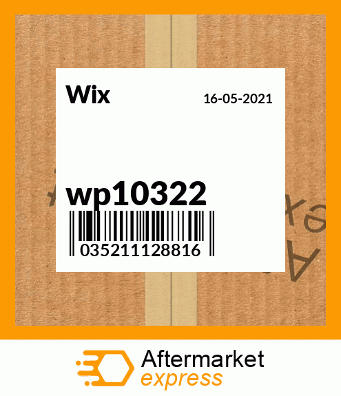 Spare part wp10322 + wp10322