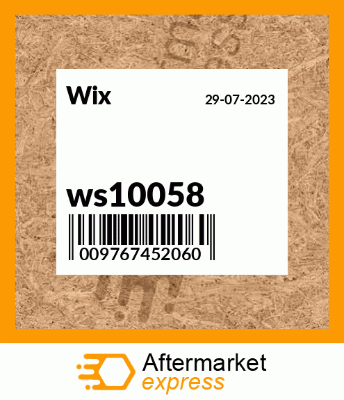 Spare part ws10058 + ws10058