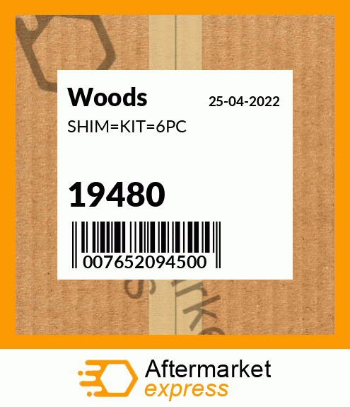 Spare part 19480 + SHIM_KIT_6PC