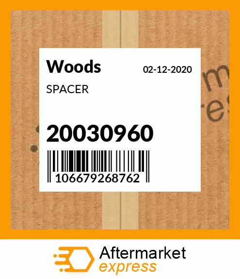 Spare part 20030960 + SPACER