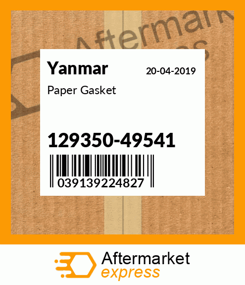 Spare part 129350-49541 + Paper Gasket