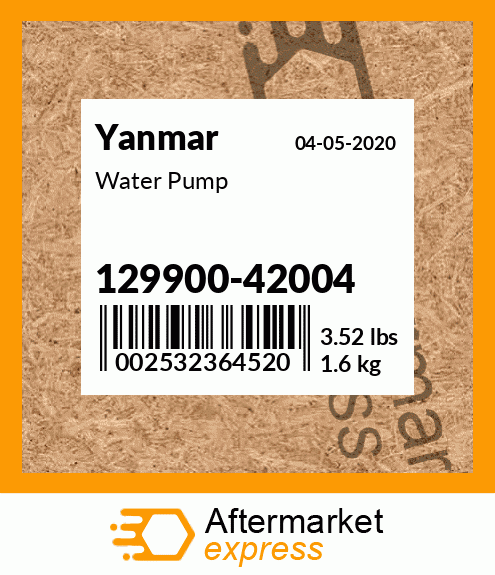 Spare part 129900-42004 + Water Pump