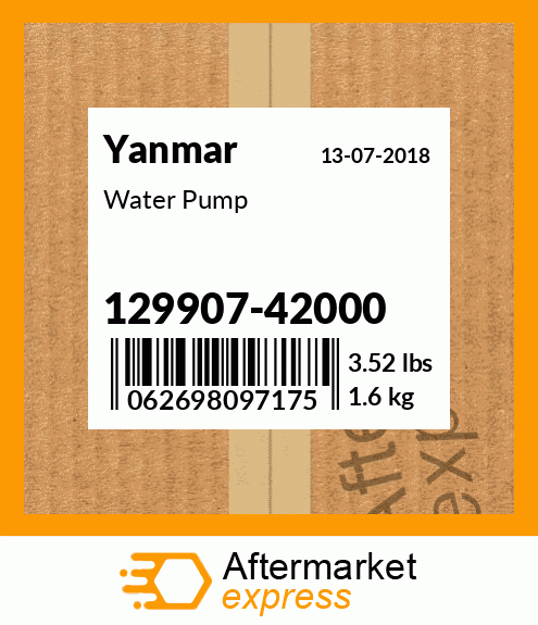 Spare part 129907-42000 + Water Pump