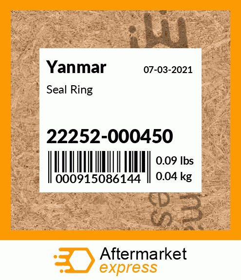 Spare part 22252-000450 + Seal Ring