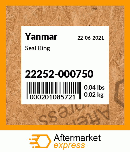 Spare part 22252-000750 + Seal Ring