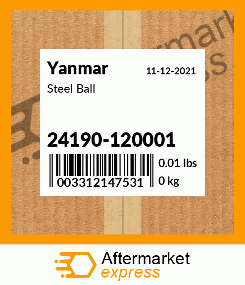 Spare part 24190-120001 + Steel Ball