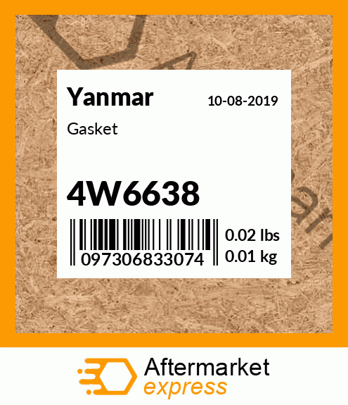 Spare part 4W6638 + Gasket