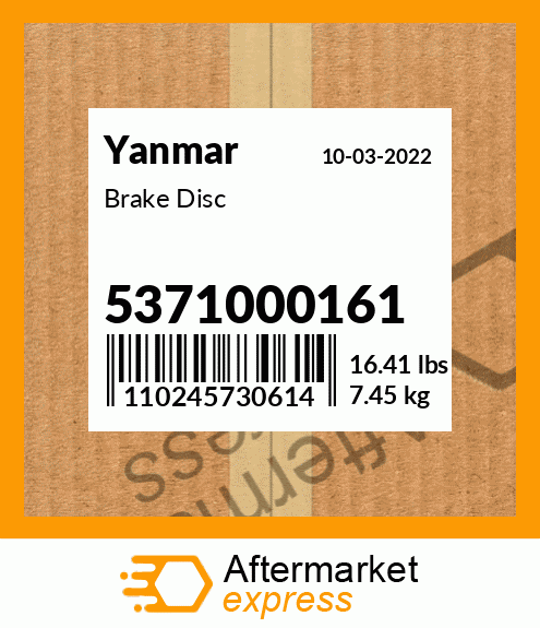 Spare part 5371000161 + Brake Disc