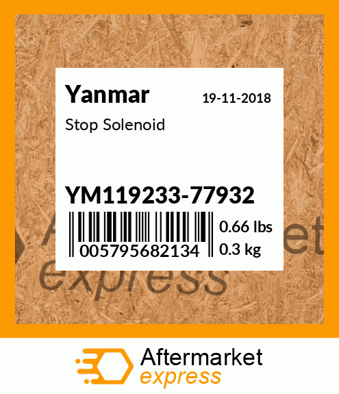 Spare part YM119233-77932 + Stop Solenoid