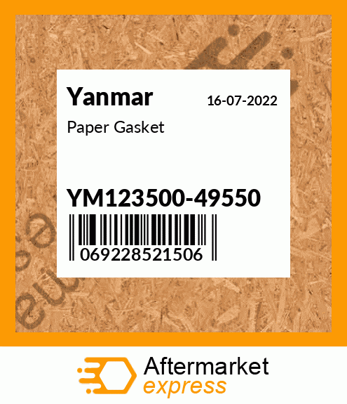 Spare part YM123500-49550 + Paper Gasket