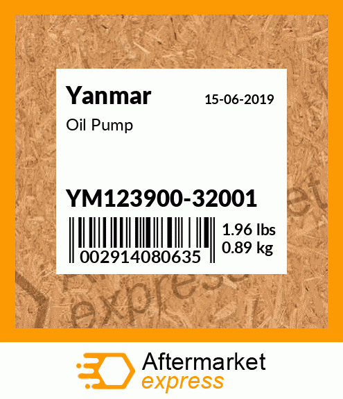 Spare part YM123900-32001 + Oil Pump