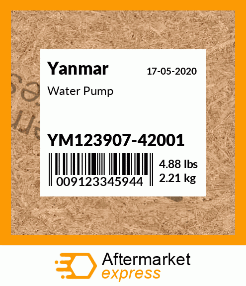 Spare part YM123907-42001 + Water Pump