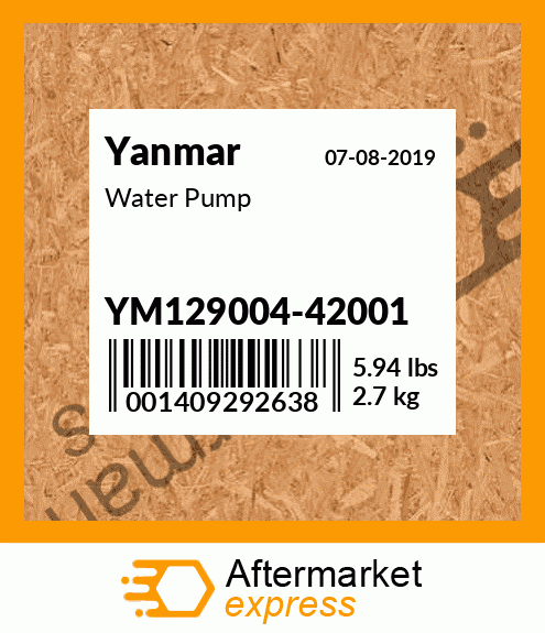 Spare part YM129004-42001 + Water Pump